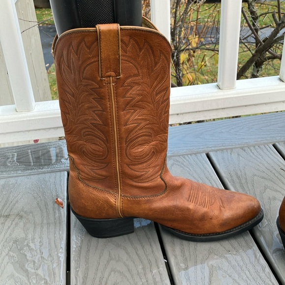 Durango Men Pull-on Western Leather Boot 12” Brown Size 10.5 - Picture 4 of 17